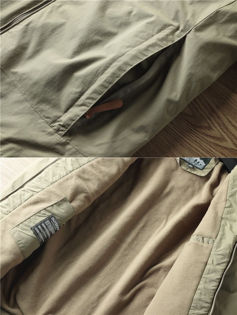 OUTDOOR - Veste imperméable à capuche intérieur polaire - Homme – Image 9