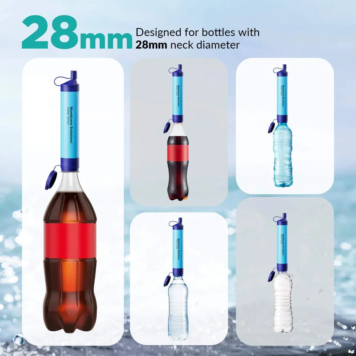 Filtre à Eau par Gravité 3L – Membrane Solutions | 0,1 Micron | Purificateur Portable avec Sangle & Sac – Camping, Survie, Urgence – Image 7